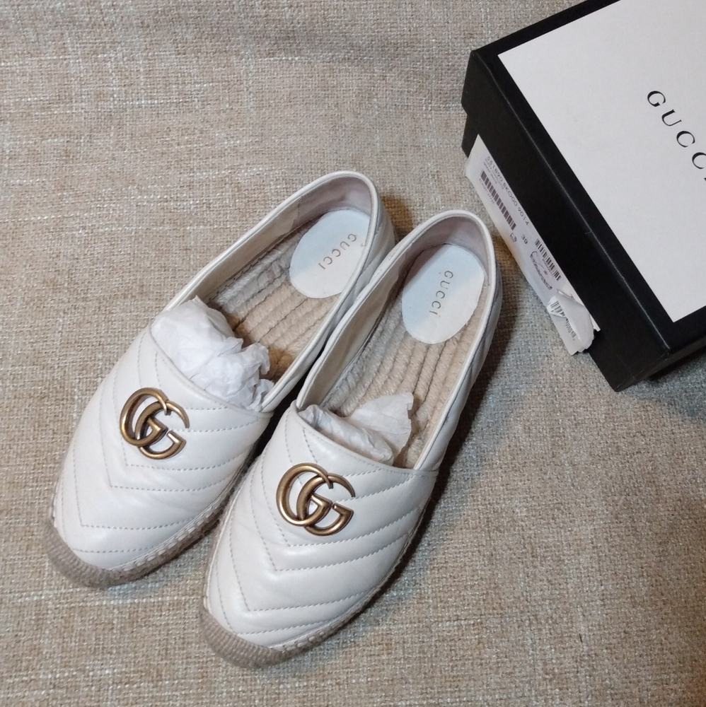 Gucci Nappa Charlotte Marmont Espadrilles - Picture 2 of 11